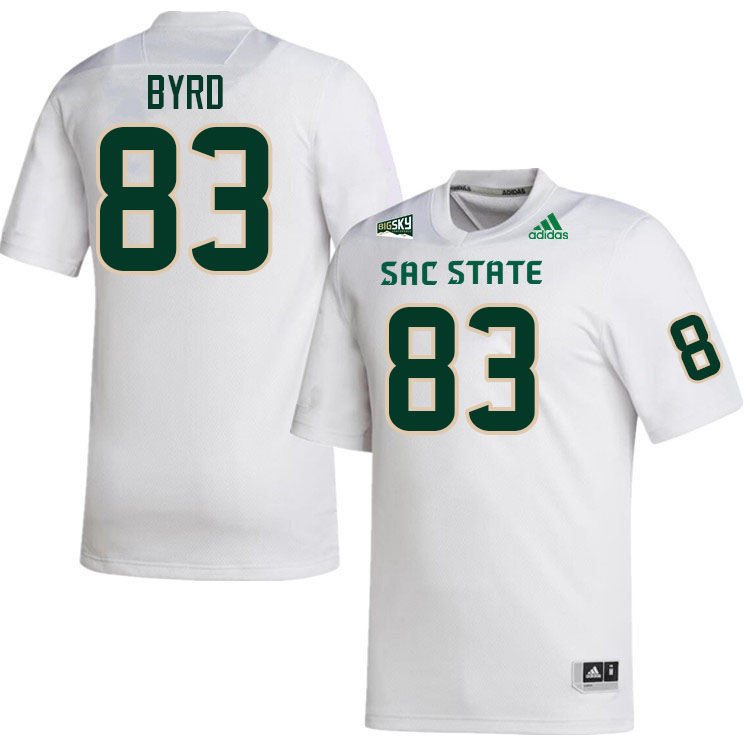 Sacramento State Hornets #83 Mekhei Byrd College Football Jerseys Stitched Sale-White